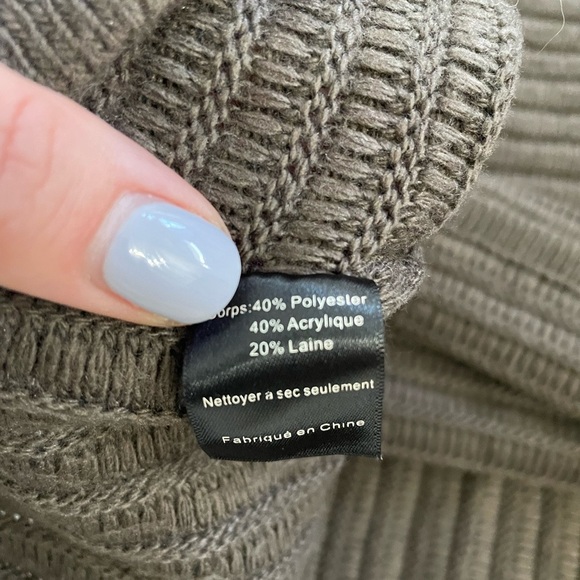 ASTR the Label for Anthropologie, Medium brown soft wool blend knee length dress - Picture 6 of 6